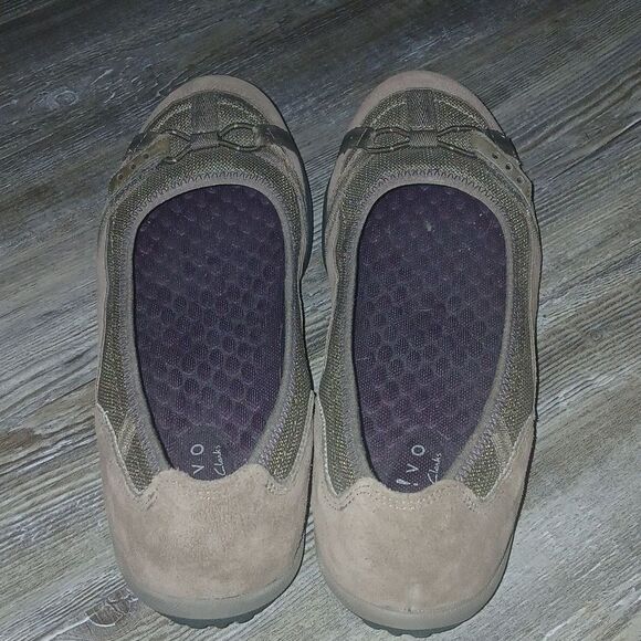 Privo by Clarks tan brown flats Sz 9.5 - Picture 4 of 7